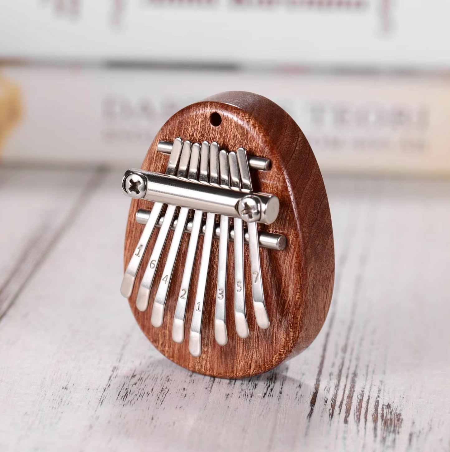 Mini Kalimba Piano 8 Keys + Free Music Book